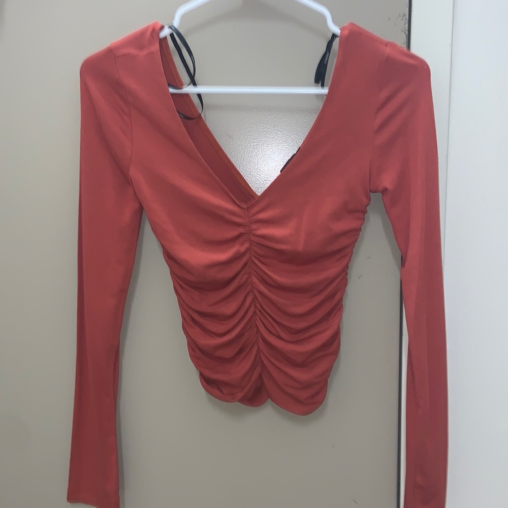 Forever 21 orange v neck